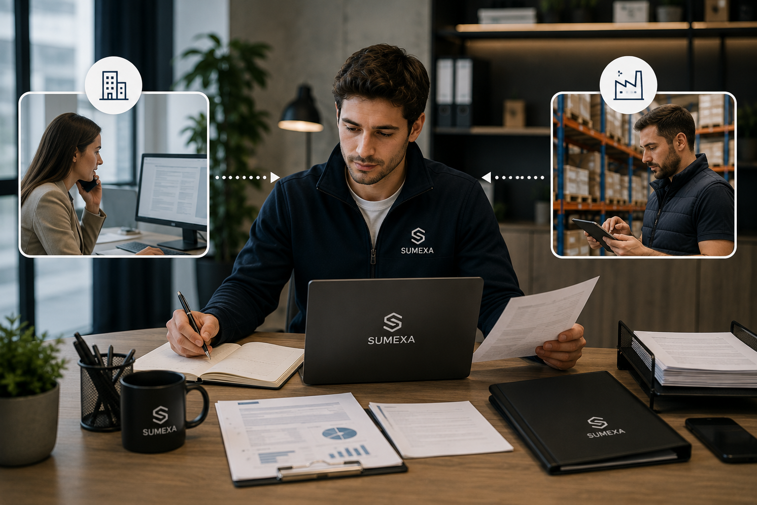 SUMEXA intermediando entre una empresa y un proveedor